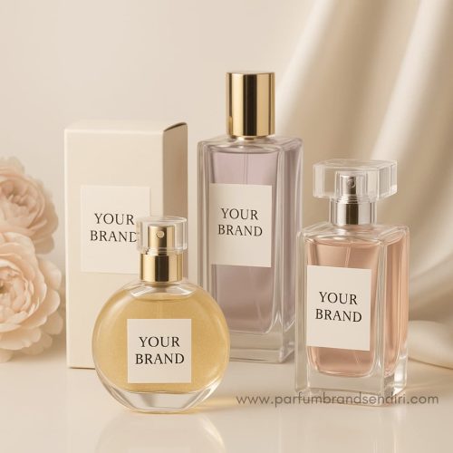 Mock up Botol Maklon Parfum brand Sendiri Botol Maklon Parfum brand Sendiri